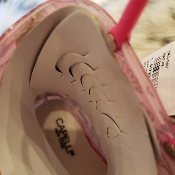 CAPELLI OF NEW YORK Ombré Seashells Print Rainboot In Bright Pink - Picture 4 of 6